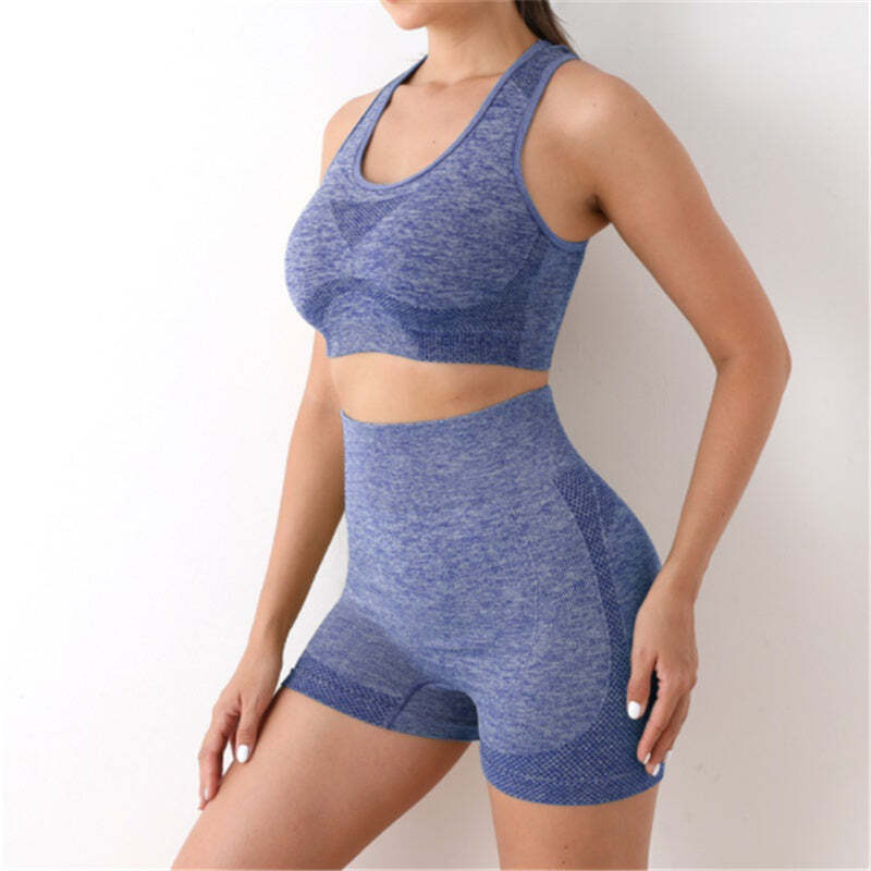 Conjunto Esportivo Feminino Top e Short sem Costura Fnac - Imagem 11