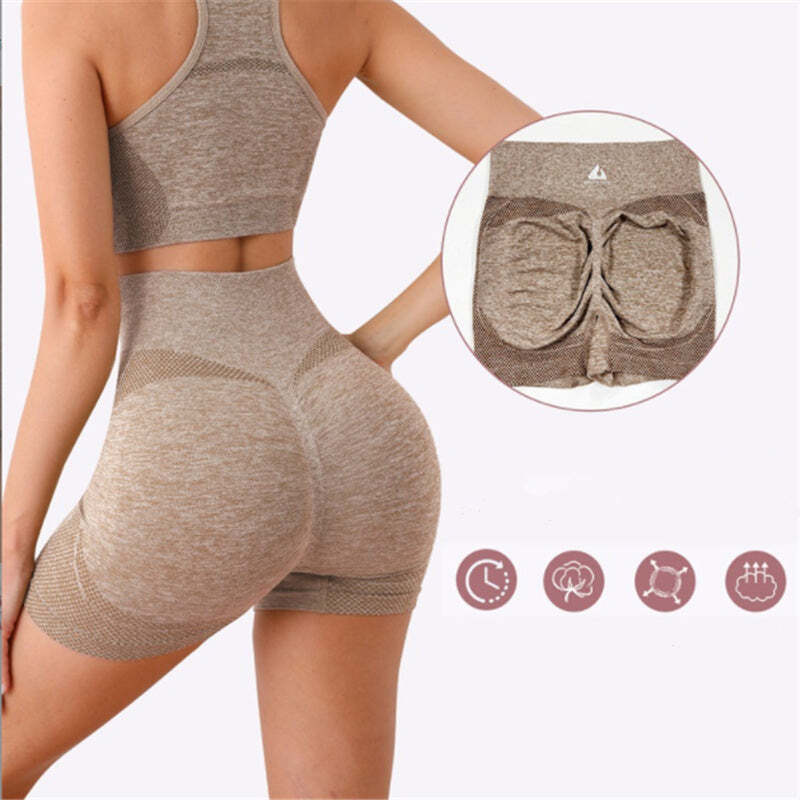 Conjunto Esportivo Feminino Top e Short sem Costura Fnac - Imagem 4
