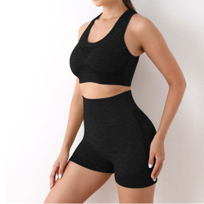 Conjunto Esportivo Feminino Top e Short sem Costura Fnac - Imagem 5