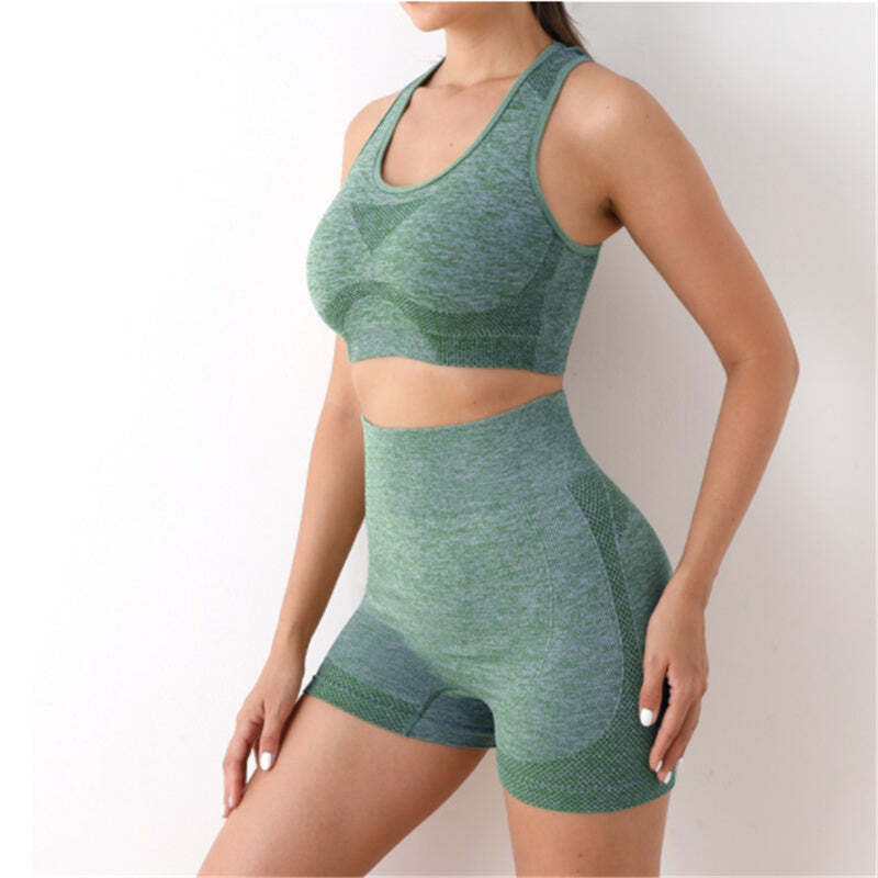 Conjunto Esportivo Feminino Top e Short sem Costura Fnac - Imagem 6