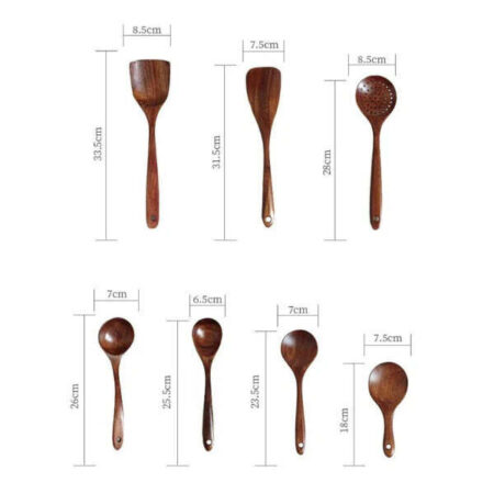 Conjunto Utensílios de Cozinha de Madeira Fnac - Imagem 12