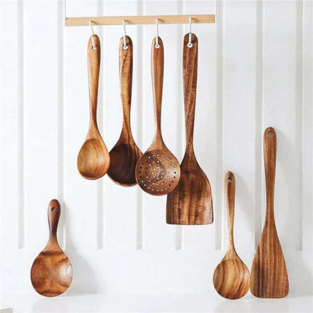 Conjunto Utensílios de Cozinha de Madeira Fnac - Imagem 11