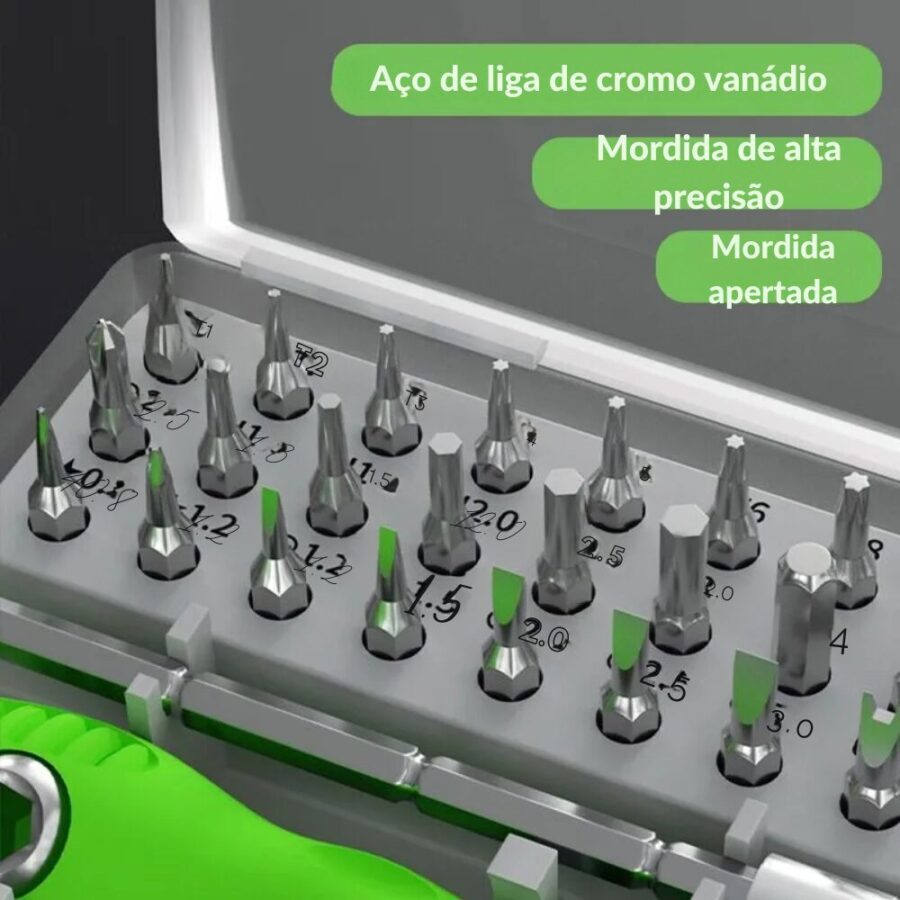 Conjunto de Chave de Fenda 32 Peças - Imagem 5