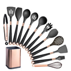 Conjunto de Utensílios de Cozinha com Organizador Inox Fnac