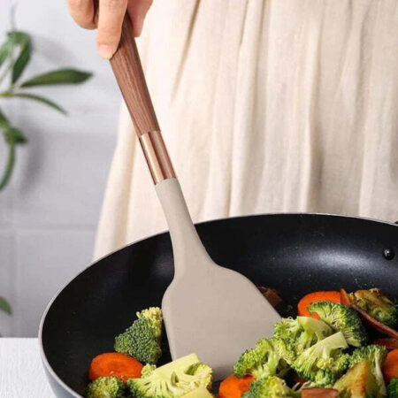 Conjunto de Utensílios de Cozinha com Organizador Inox Fnac - Imagem 8