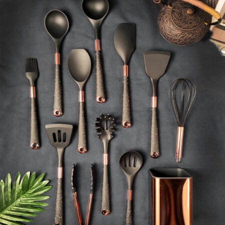 Conjunto de Utensílios de Cozinha com Organizador Inox Fnac - Imagem 13