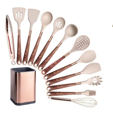 Conjunto de Utensílios de Cozinha com Organizador Inox Fnac - Imagem 14
