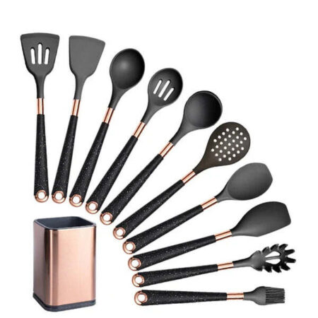Conjunto de Utensílios de Cozinha com Organizador Inox Fnac - Imagem 11