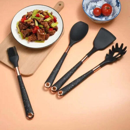 Conjunto de Utensílios de Cozinha com Organizador Inox Fnac - Imagem 9