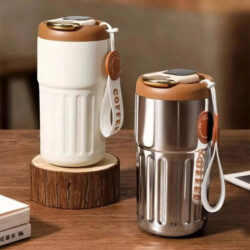 Copo Térmico Digital com Tampa de Inox Fnac