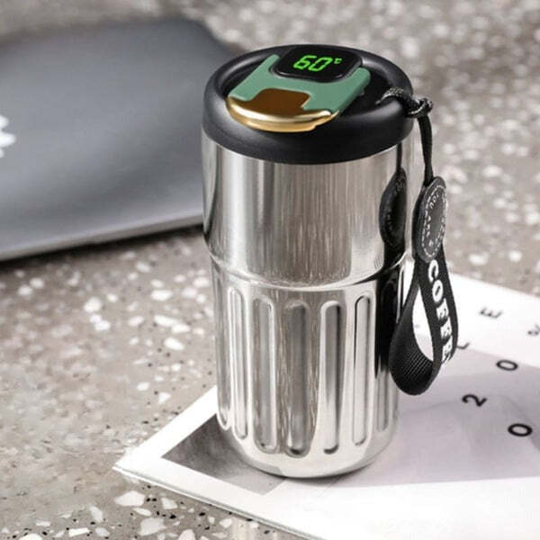 Copo Térmico Digital com Tampa de Inox Fnac - Imagem 2