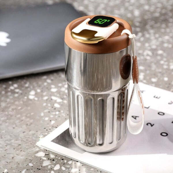 Copo Térmico Digital com Tampa de Inox Fnac - Imagem 6