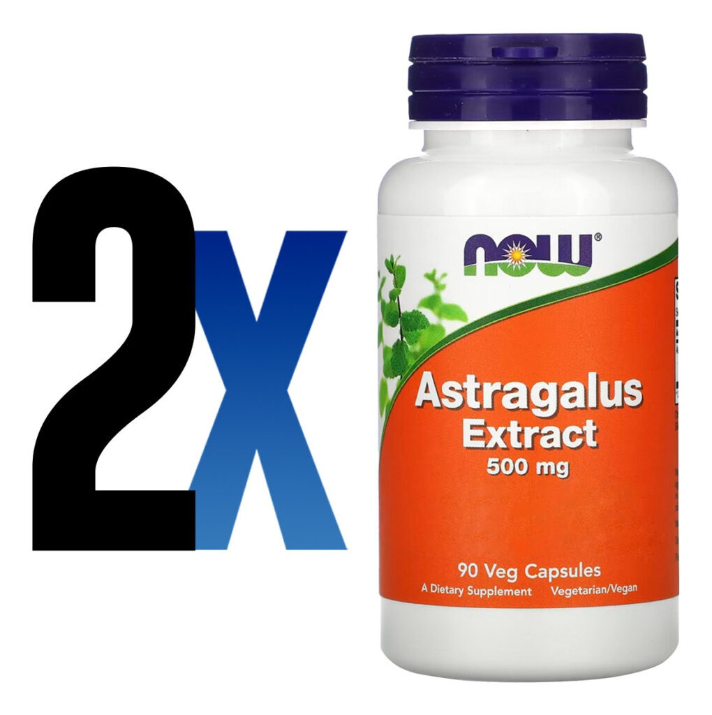 Astragalus Erva Chinesa 500mg 90cáps Importado 2un Now Foods - Imagem 2