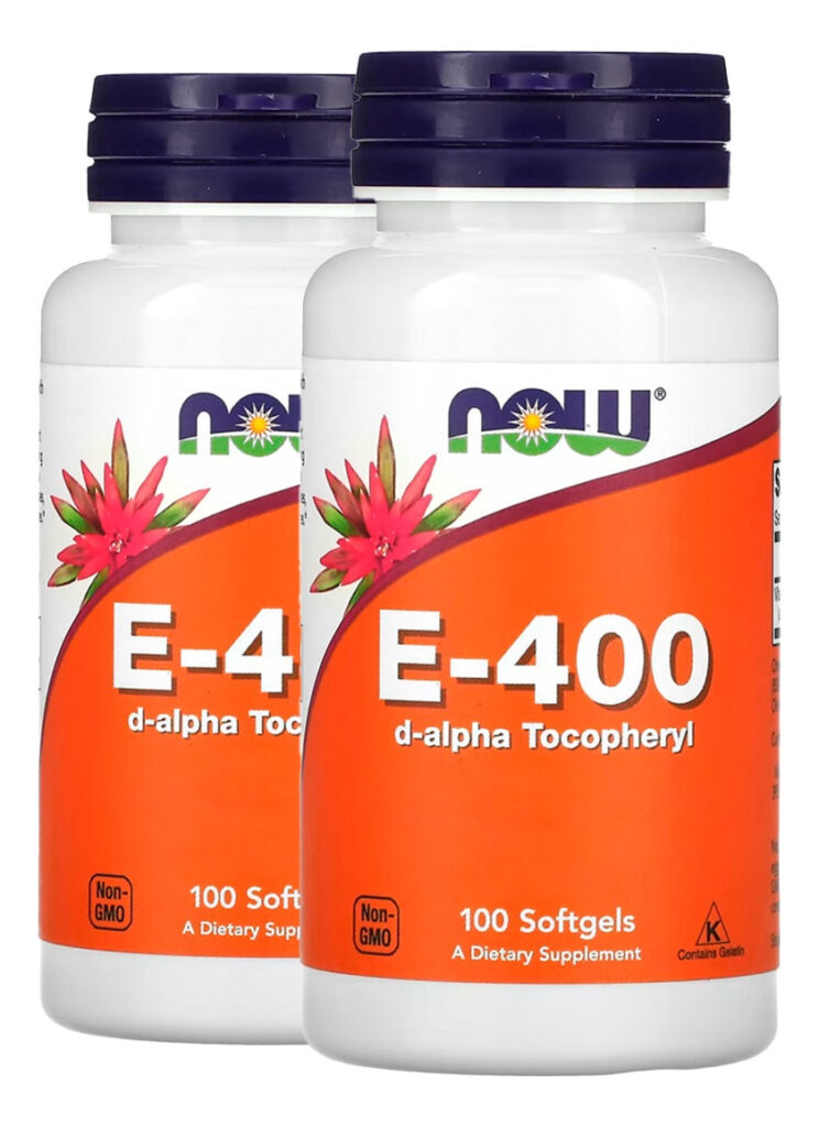 Vitamina E-400 268mg 100 Softgels Importado 2un Now Foods