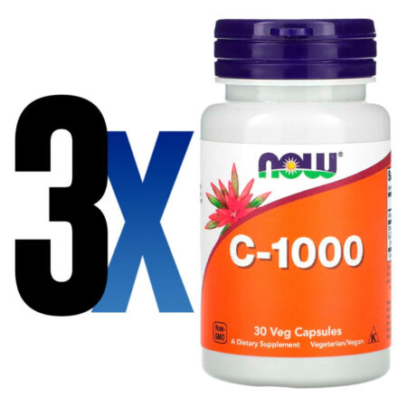 Vitamina C-1000 30 Veg Cápsulas Importado 3un Now Foods - Imagem 2