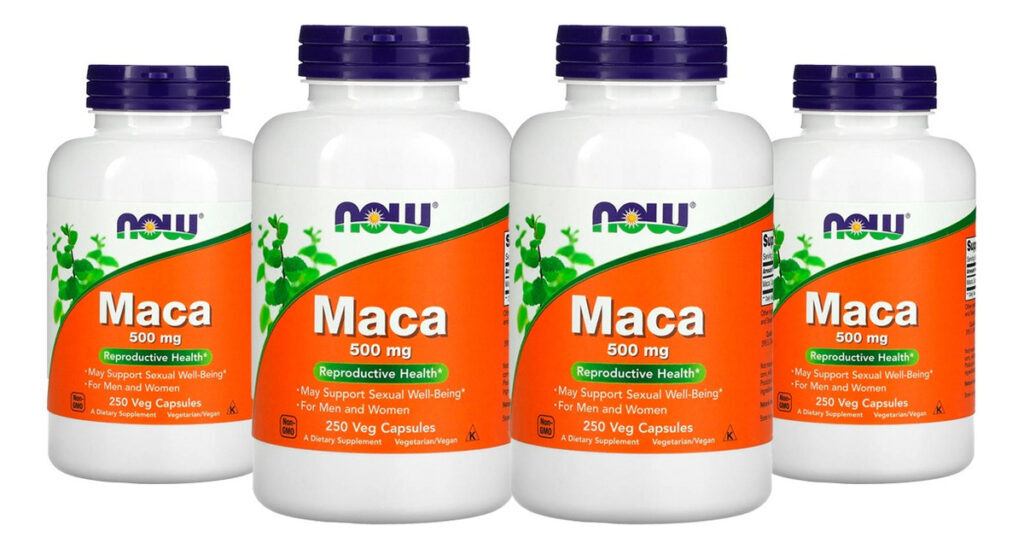 Maca Peruana 500mg Now Foods 250 Veg Caps 4un
