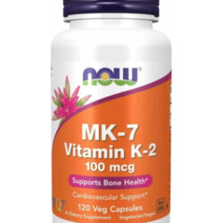 Vitamina K2 Mk7 100mcg Now Foods 120veg Caps Sabor Sem Sabor