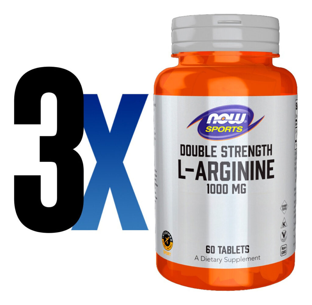 L-arginina 1000mg 60 Tabs Importado 3un Now Foods - Imagem 2