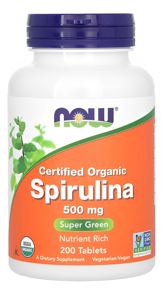 Now Foods Spirulina 500 Mg 200 Tablets Importado