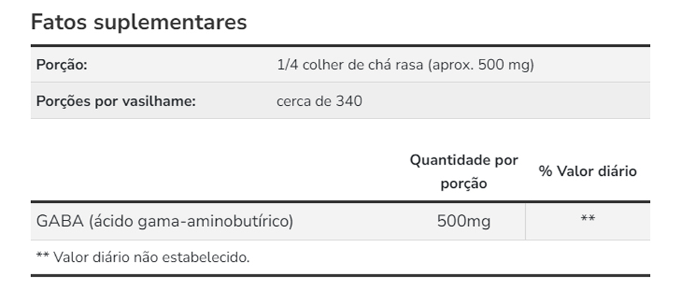 Gaba Pó Puro Now Foods 170g Produto Importado - Imagem 4