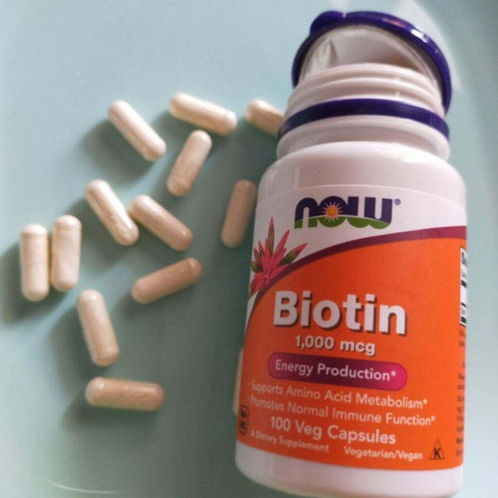 Biotina 1000 Mcg Now Foods 100 Cápsulas Importado - Imagem 2