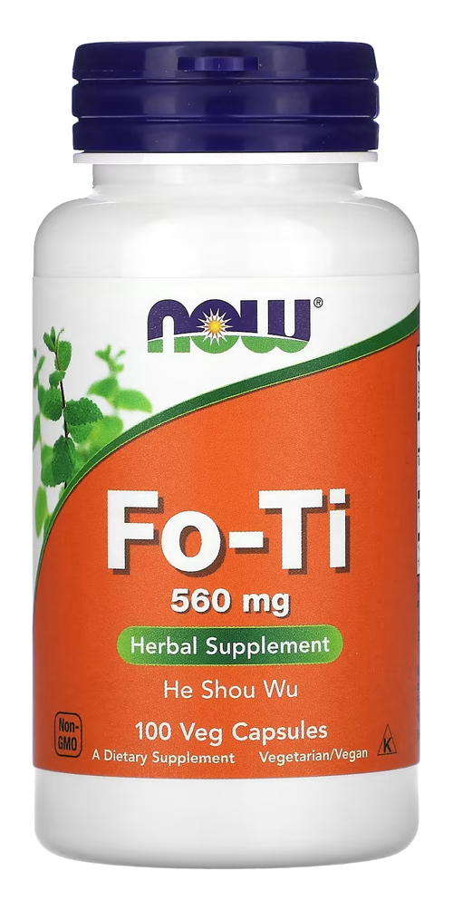 Fo-ti 560mg (he Shou Wu) Now Foods 100veg Caps Importado