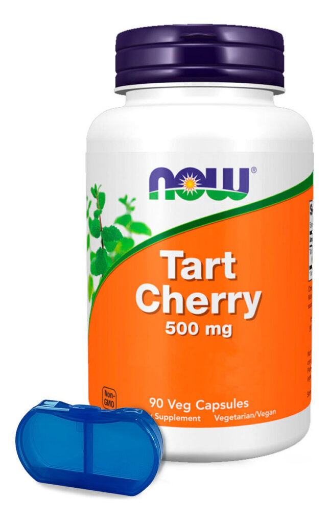 Cereja Azeda 500mg Now Foods Tart Cherry 90cáp +porta Cáps