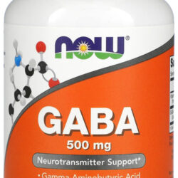 Nowfoods Gaba/ácido Gama 500mg Vitamina B6 100capveg Eua/usa