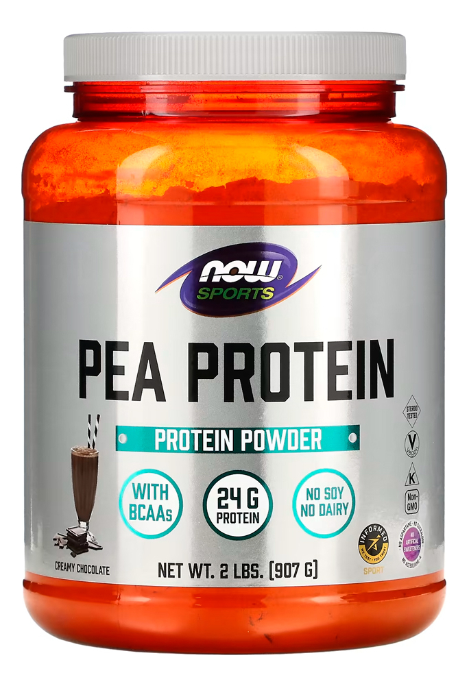 Proteína Pea Protein Now Foods 907g Chocalate Importado