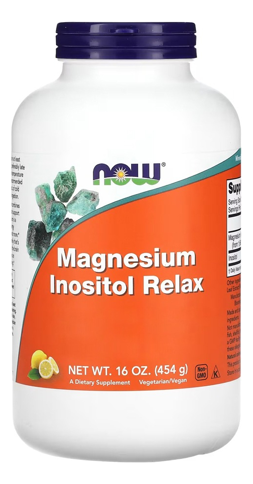 Magnésio Inositol Pó 454g Limonada Importado 5un Now Foods - Imagem 4
