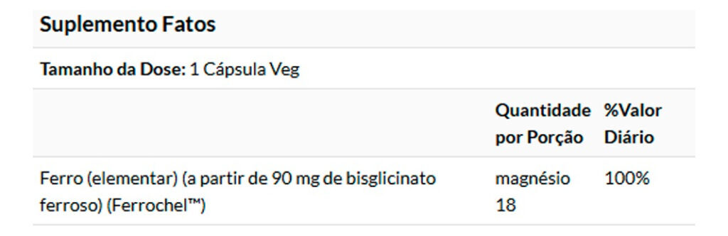 Ferro Bisglicinato 18 Mg 120veg Cáps Importado 5un Now Foods - Imagem 5