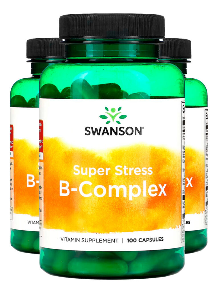 Complexo B Com Vitamina C Swanson 100 Caps Importado 3un