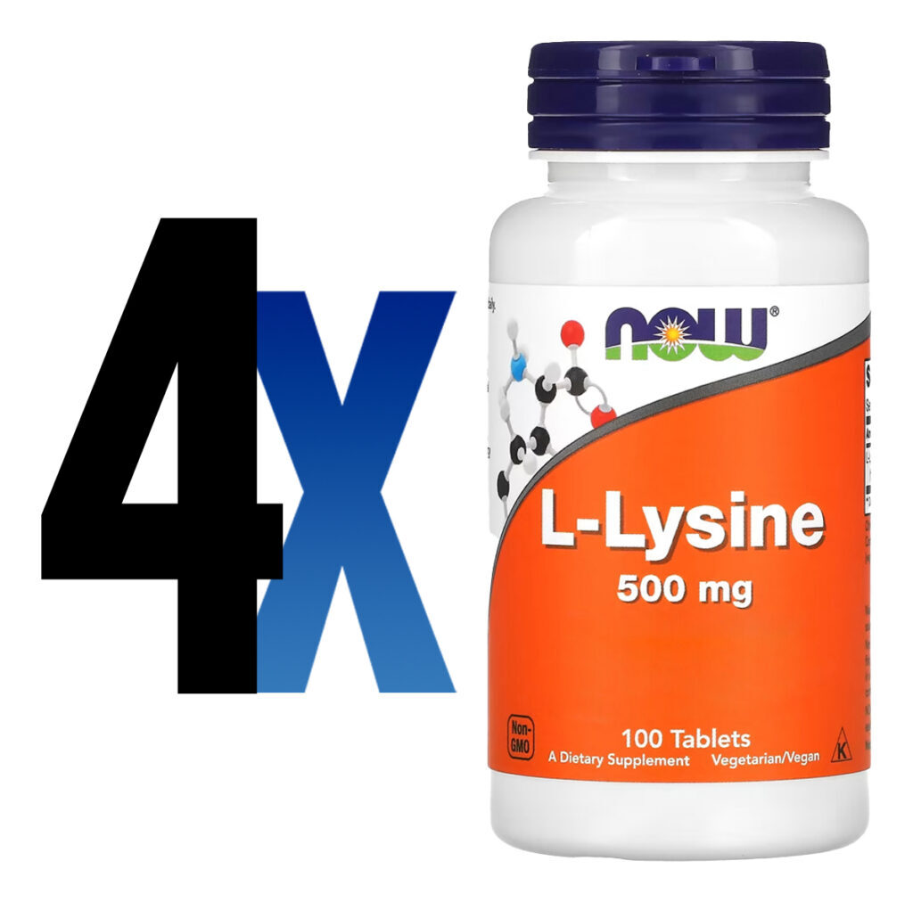 L-lisina 500 Mg Now Foods 100 Tablets Importado 4un - Imagem 2