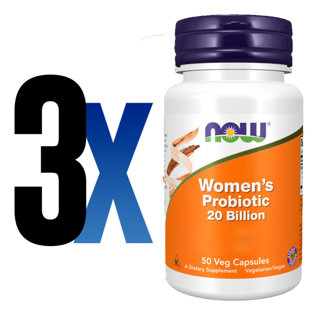 Probiótico 20bi Mulheres Now Foods 50 Caps Importado 3un - Imagem 2