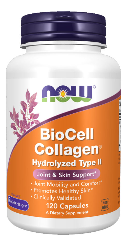 Colágeno Biocell Hydrolyzed Tipo2 Now Foods 120cáp Importado