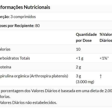 Spirulina 1000 Mg Now Foods 240 Tablets Importado 4un - Imagem 5