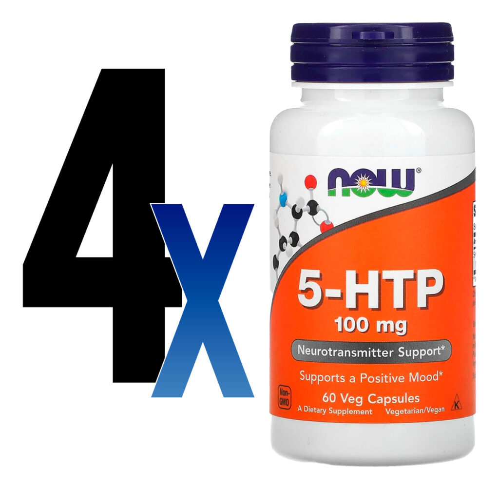 5 Htp 100mg Now Foods 60 Veg Caps 4un - Imagem 2