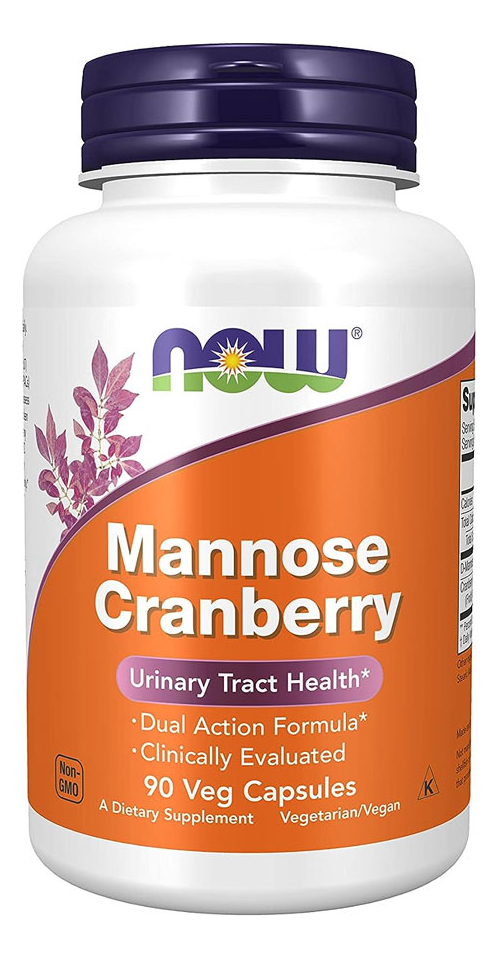 Manose E Cranberry Now Foods Mannose Cranberry 90veg Caps Sabor Sem Sabor