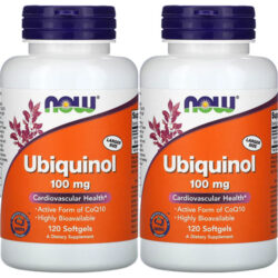 Ubiquinol 100mg Now Foods Forma Coq10 Ativa 120 Softgels 4un