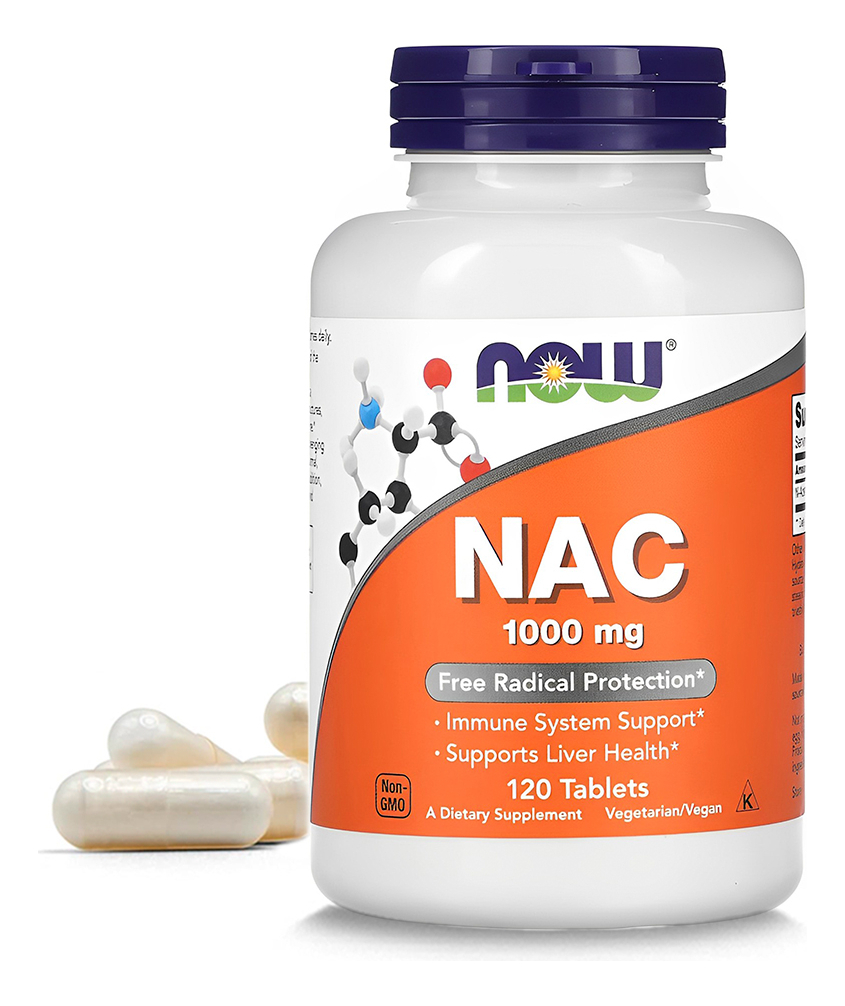 Now Foods Nac N-acetilcisteína 1000mg 120tabs