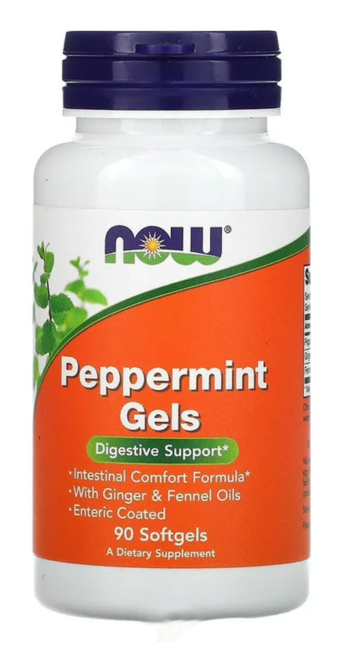 Géis De Hortelã Pimenta Now Foods Peppermint 90softgels 4un - Imagem 3