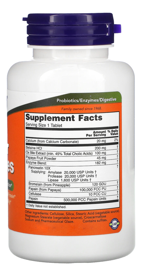 Now Foods Super Enzimas 90 Tab Distribuidor Autorizado - Imagem 2