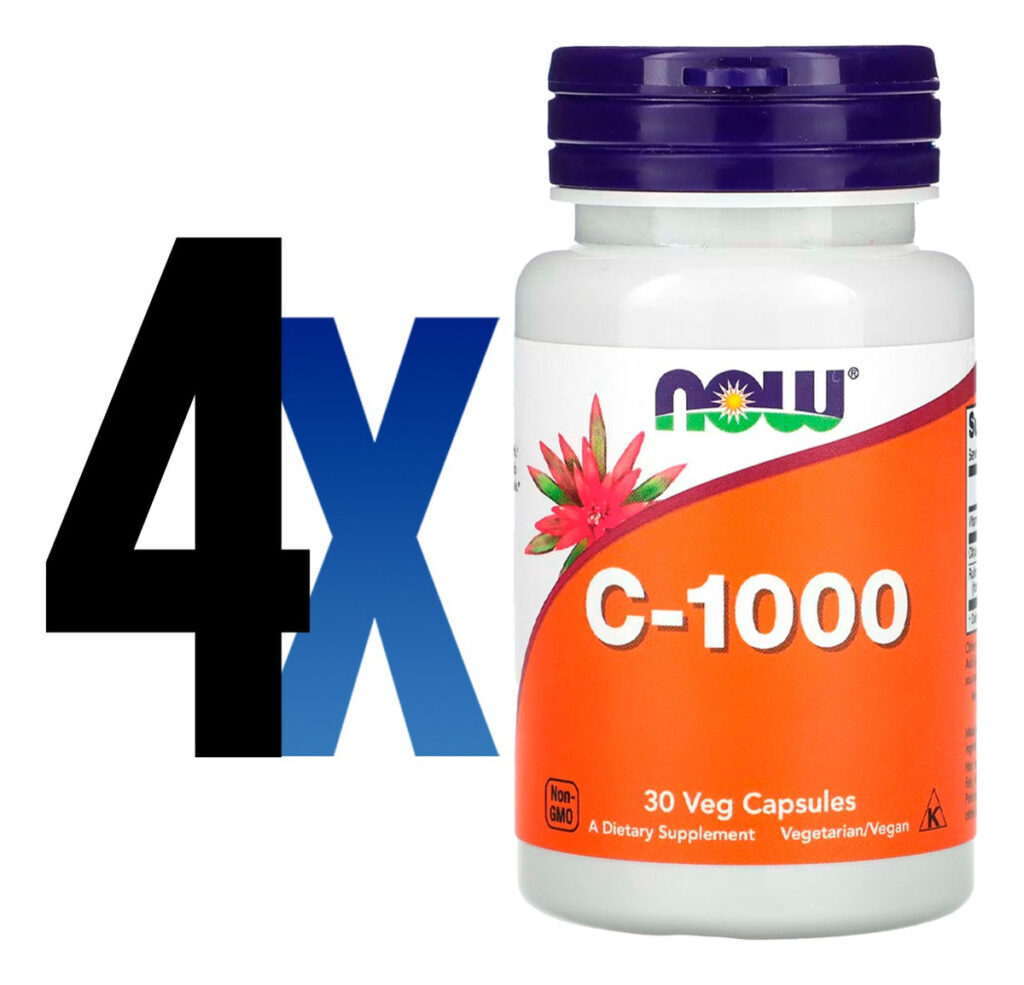 Vitamina C-1000 30 Veg Cápsulas Importado 4un Now Foods - Imagem 2