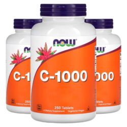 Vitamina C-1000mg 250 Tablets Importado 3un Now Foods