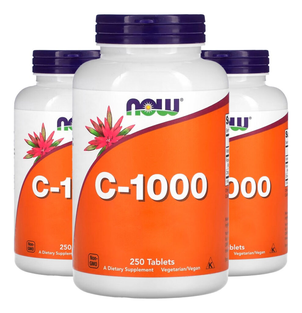 Vitamina C-1000mg 250 Tablets Importado 3un Now Foods