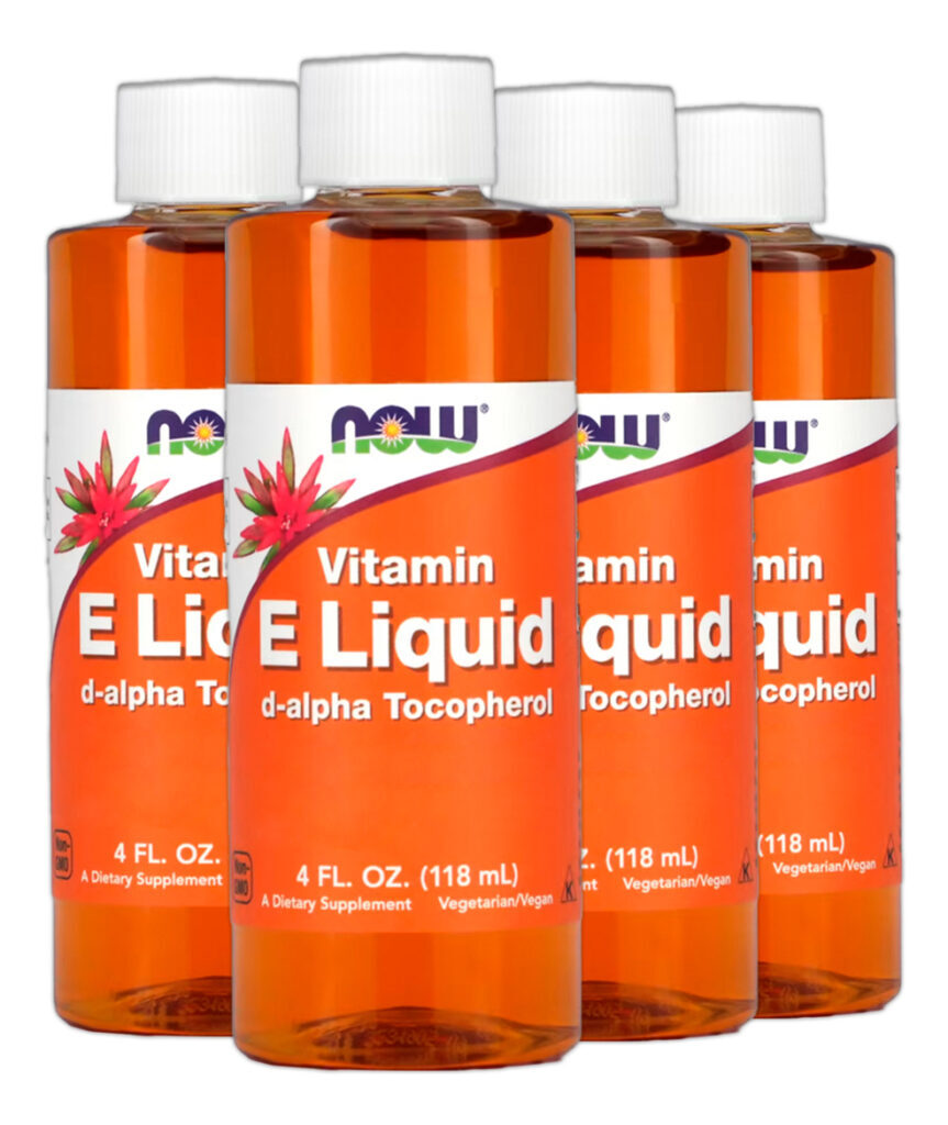 Vitamina E Now Foods 118ml D-alpha Tocoferol Importado 4un