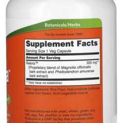 Relora Extracto 300mg Now Foods 120 Veg Cáps Importado 4un