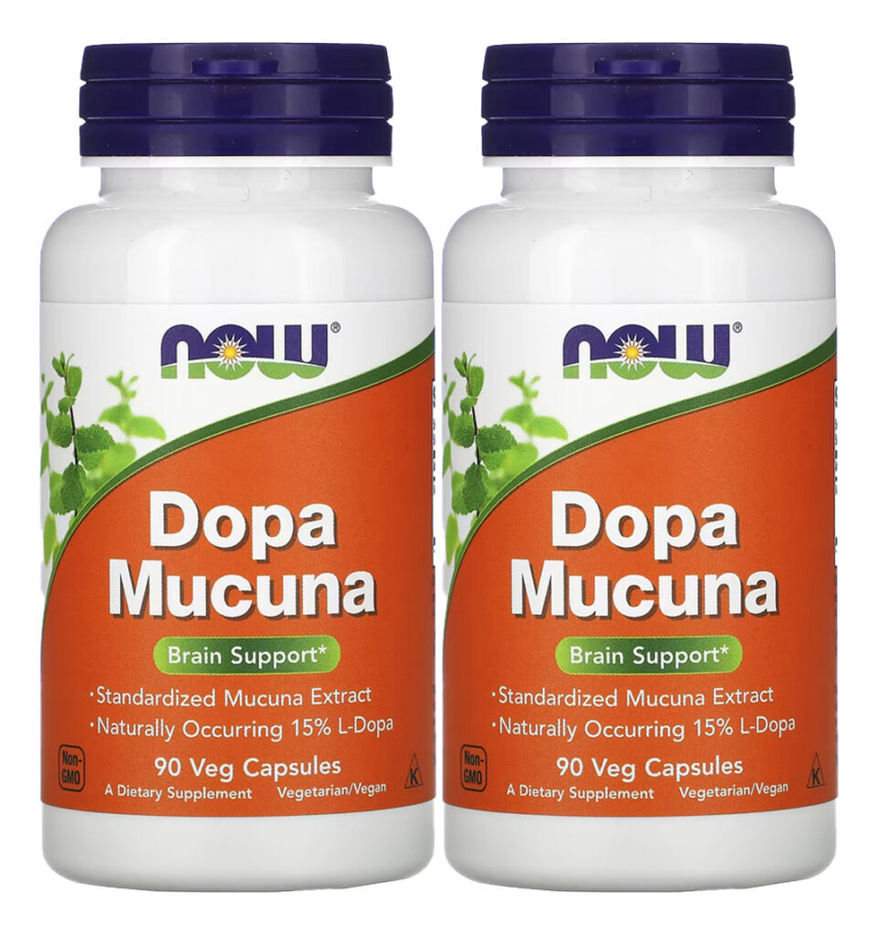 Dopa Mucuna Now Foods 90 Cápsulas Vegetarianas 2un