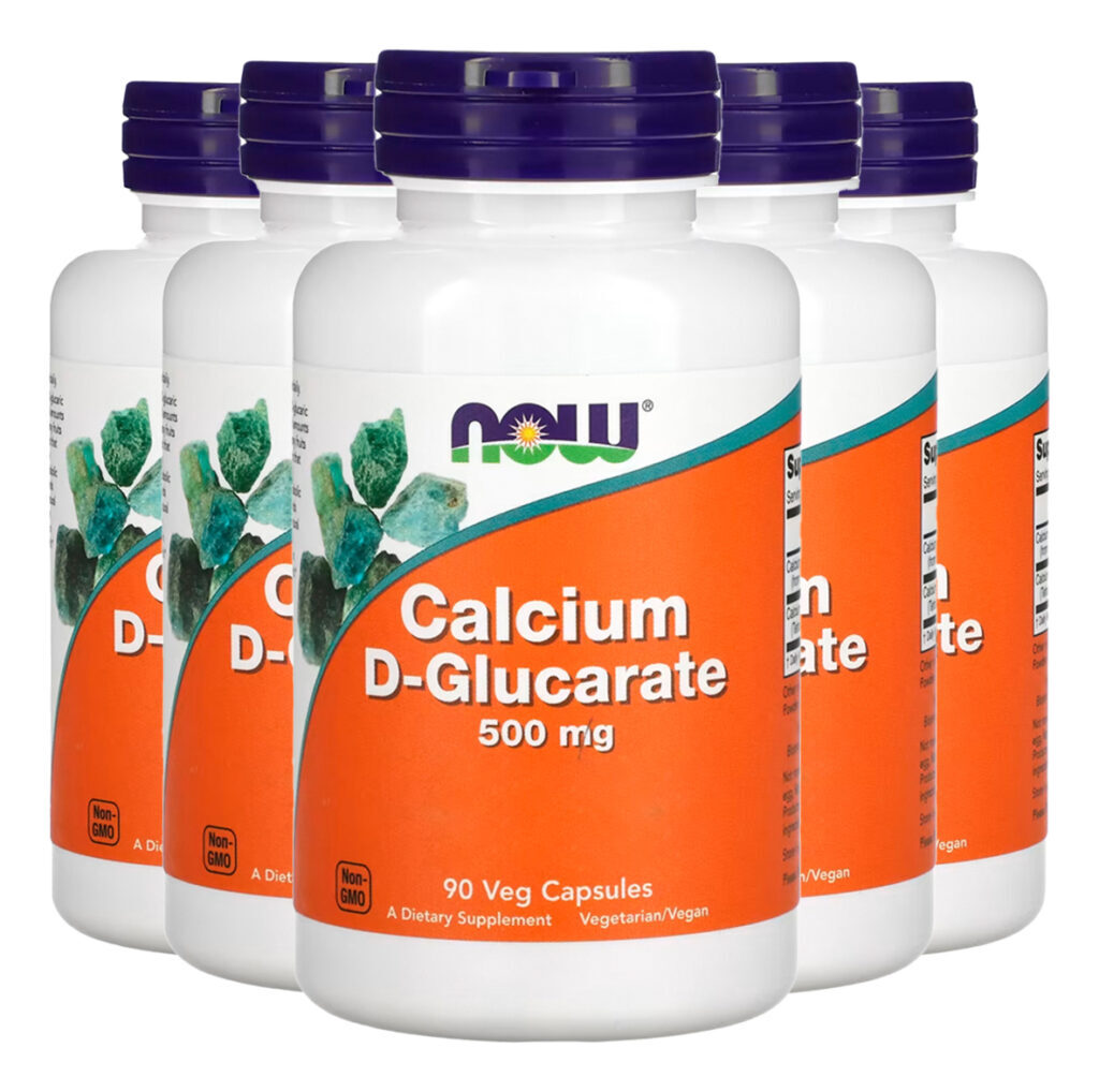 D-glucarato Cálcio 500mg Now Foods 90veg Caps Importado 5un