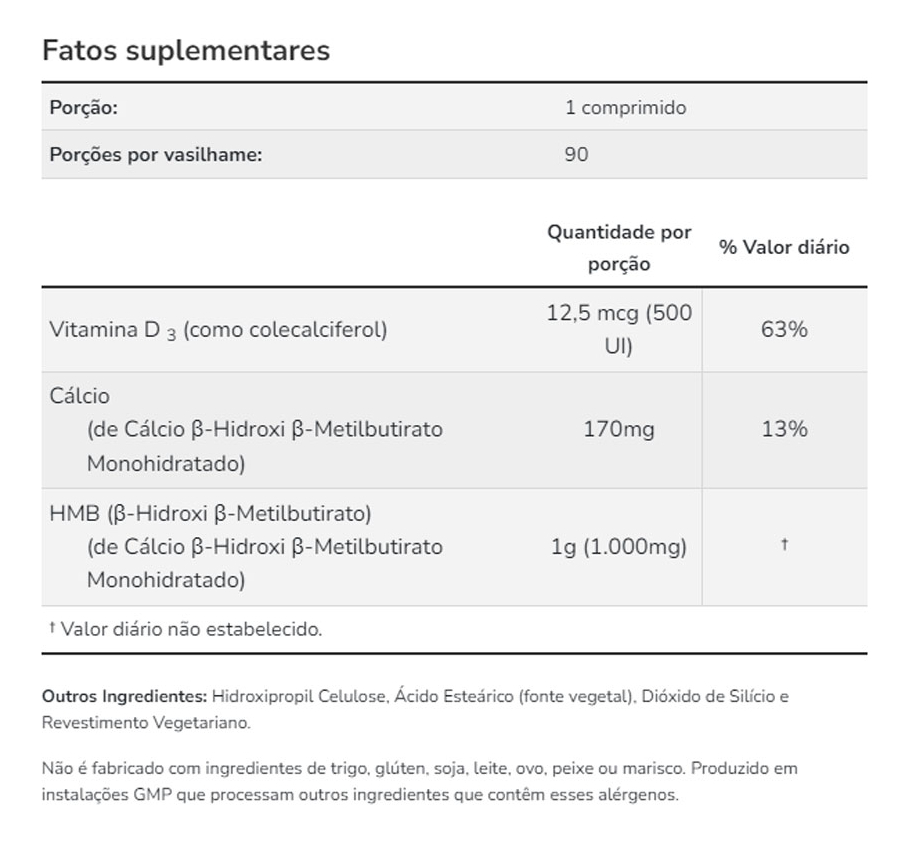 Hmb 1000mg Dupla Força Now Foods 90tabs + Porta Cápsulas - Imagem 4